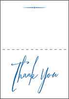 Anderson Letterpress Thank You Card Fold Design Small