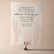 Antigua Letterpress Invitation Design Small
