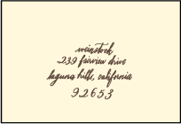 Antigua Letterpress Reply Envelope Design Small