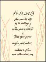 Antigua Letterpress Save The Date Design Small