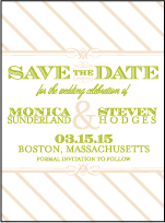 Antique Luck Letterpress Save The Date Design Small