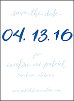 Aquinnah Letterpress Save The Date Design Small