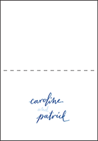 Aquinnah Letterpress Thank You Card Fold Design Small
