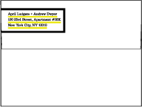 Architect Letterpress Envelope Design Small