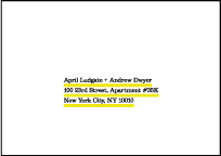 Architect Letterpress Reply Envelope Design Small