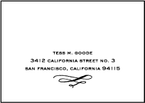 Aria Letterpress Reply Envelope Design Small
