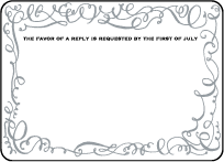 Aria Letterpress Reply Design Small