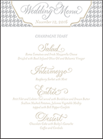 Ashton Letterpress Menu Design Small