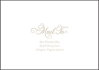 Ashton Letterpress Reply Envelope Design Small