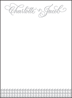 Ashton Letterpress Thank You Card Flat Design Small