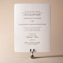 Ashwell Letterpress Invitation Design Small