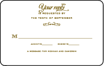 Ashwell Letterpress Reply Postcard Front Design Small