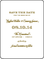 Ashwell Letterpress Save The Date Design Small