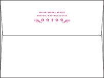 Augustine Damask Letterpress Envelope Design Small