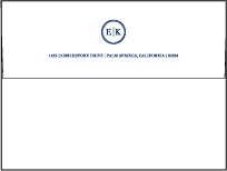 Austin Traditional Letterpress Envelope Design Small