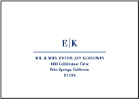 Austin Traditional Letterpress Reply Envelope Design Small