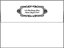 Avenue Letterpress Envelope Design Small