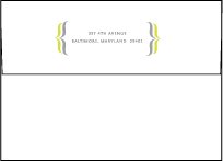 Avion Letterpress Envelope Design Small