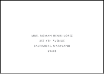 Avion Letterpress Reply Envelope Design Small