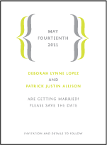 Avion Letterpress Save The Date Design Small