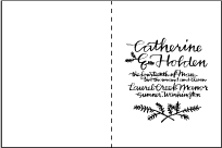 Balsam Calligraphy Letterpress Program Design Small