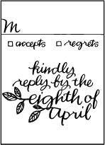 Balsam Calligraphy Letterpress Reply Design Small