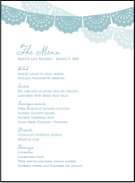 Barcelona Letterpress Menu Design Small