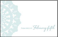 Barcelona Letterpress Reply Postcard Front Design Small