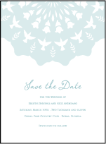 Barcelona Letterpress Save The Date Design Small