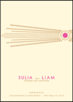 Bejeweled Letterpress Reception Design Small