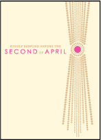Bejeweled Letterpress Reply Design Small