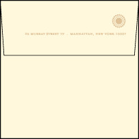 Bejeweled Letterpress Save The Date Envelope Design Small