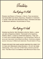 Belle Calligraphy Letterpress Direction Design Small