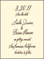 Belle Calligraphy Letterpress Save The Date Design Small