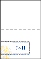 Bellini Letterpress Thank You Card Fold Design Small