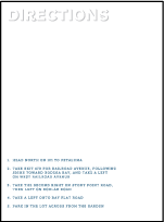 Bennett Simple Letterpress Direction Design Small