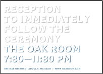 Bennett Simple Letterpress Reception Design Small