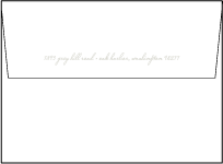 Birch Letterpress Envelope Design Small