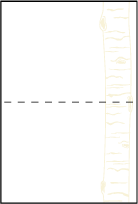 Birch Letterpress Placecard Fold Design Small