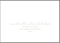 Birch Letterpress Reply Envelope Design Small