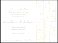 Birch Letterpress Save The Date Design Small