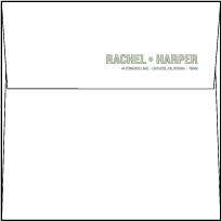Bleecker Modern Letterpress Envelope Design Small