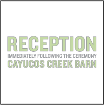 Bleecker Modern Letterpress Reception Design Small