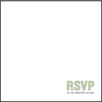 Bleecker Modern Letterpress Reply Design Small