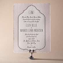 Boardwalk Letterpress Invitation Design Small