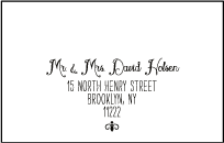 Boardwalk Letterpress Reply Postcard Front Design Small
