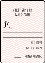 Boardwalk Letterpress Reply Design Small