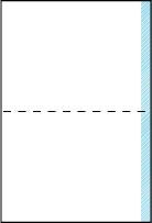 Bold Stripe Letterpress Placecard Fold Design Small