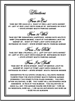 Bordure Letterpress Direction Design Small