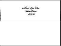 Bordure Letterpress Envelope Design Small
